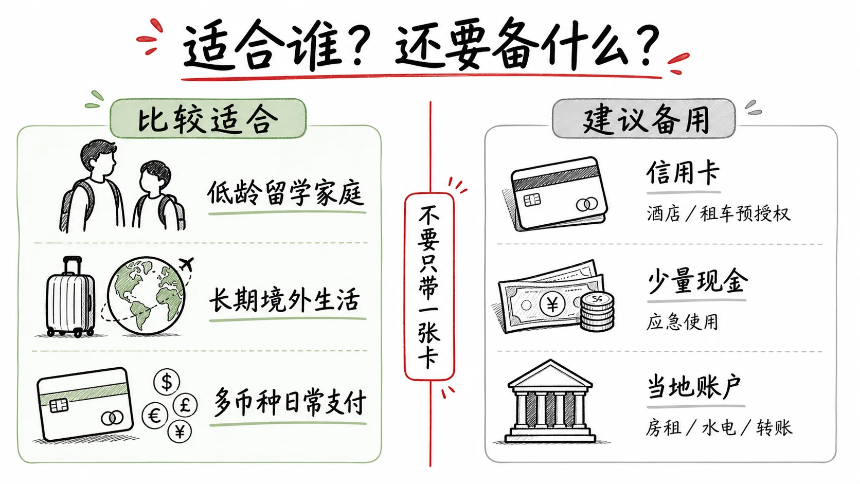 境外日常支付与预授权备用方案示意图
